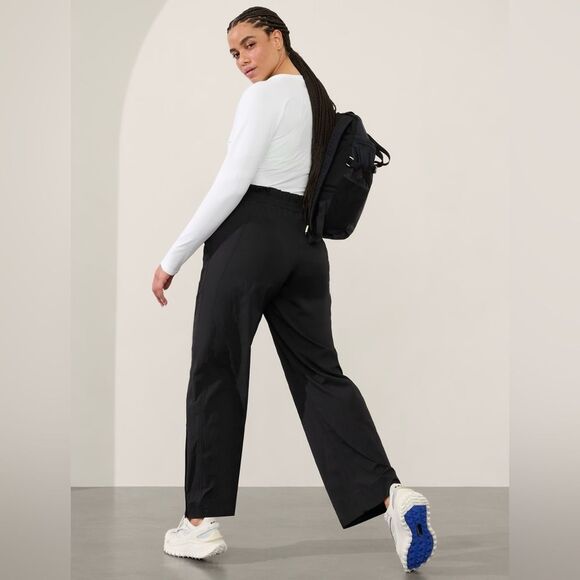 Athleta Trekkie High Rise Parachute Pant // Black - Picture 5 of 12